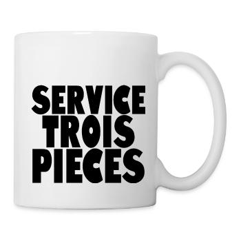 Service Trois Pieces - Mug blanc - blanc - Droite