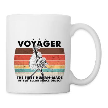 Voyager 1977 Retro Space Probe Mission - Mug - white - Right