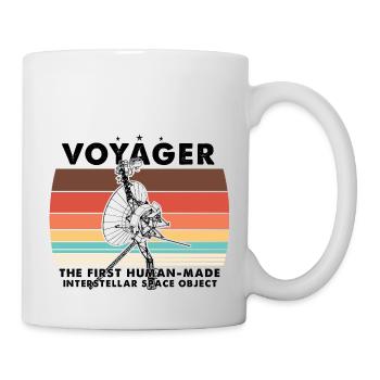 Voyager 1977 Retro Space Probe Mission - Mug - white - Right