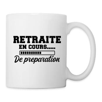Retraite - Futur Retraité - Retraite Humour - Mug blanc - blanc - Droite