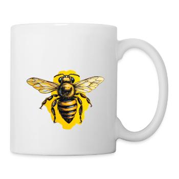 Abeille - Mug blanc - blanc - Droite
