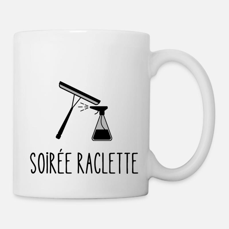 soirée raclette - Mug blanc - blanc