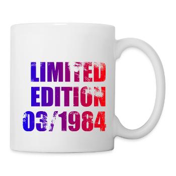 40e anniversaire édition limitée 03/1984 - Mug blanc - blanc - Droite