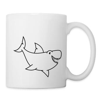 hai comic - Tasse - Weiß - Rechts