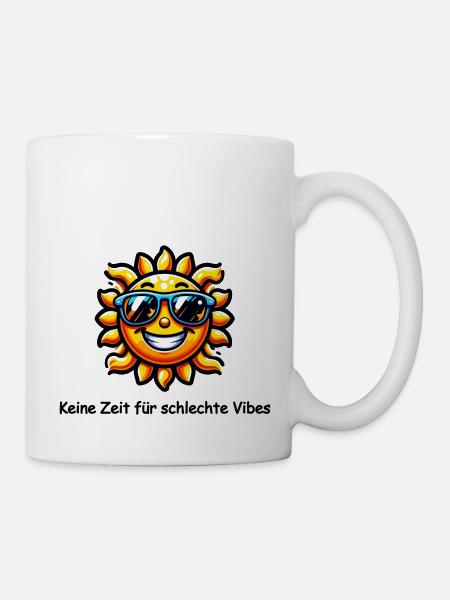 No time for bad vibes - Mug - white