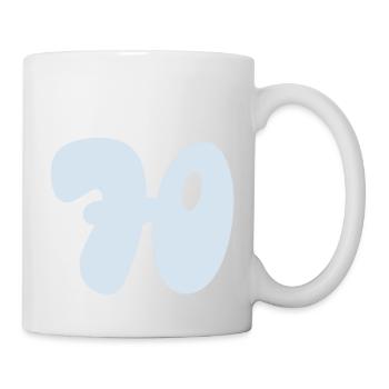 Number 70 pastel blue - Mug - white - Right