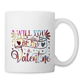 Love me Valentine Happy Valentines Valentines - Mug - white - Right
