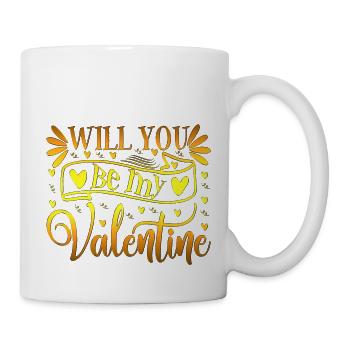 Love me Valentine Happy Valentines Valentines - Mug - white - Right