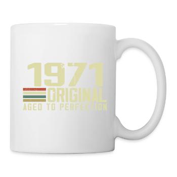 Né en 1971 - Vintage 1971 - 53e Anniversaire Rétro - Mug blanc - blanc - Droite