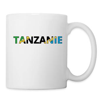 Drapeau Tanzanie - Mug blanc - blanc - Droite