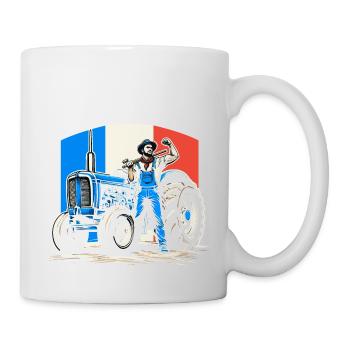 Agriculteur français en colère - Mug blanc - blanc - Droite
