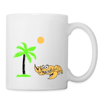Palmier crabe - Mug blanc - blanc - Droite
