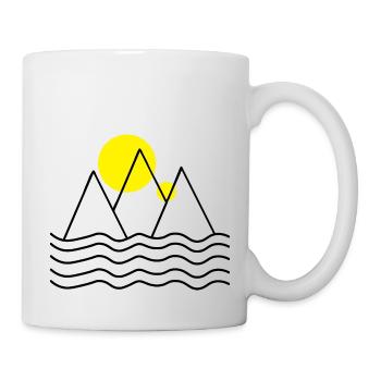 Mountains by the sea - Mug - white - Right