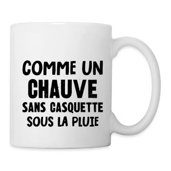 comme un chauve - Mug blanc - blanc - Droite