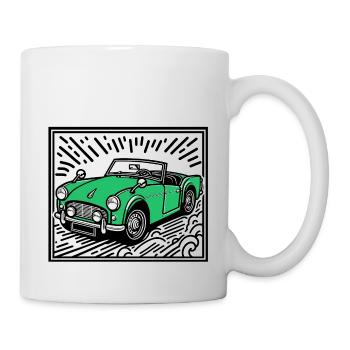 Green Classic Car - Mug - white - Right