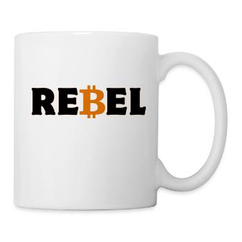 Krypto Rebel Bitcoin BTC reich - Tasse - Weiß - Rechts