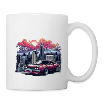 Vintage American and Sports Car - Mug - white - Right