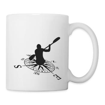 Paddeln - Tasse - Weiß - Rechts