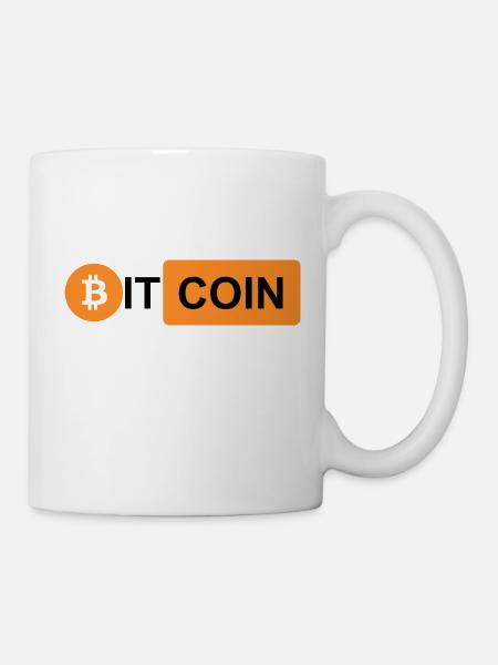 Krypto Bitcoin BTC prn 3 - Tasse - Weiß