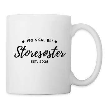 Je serai une grande soeur en 2025 - Mug blanc - blanc - Droite