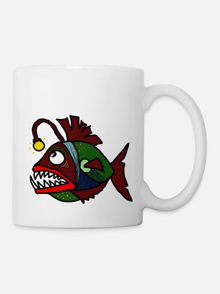 Anglerfisch - Tasse - Weiß