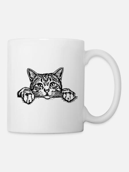 EKH Katze Portrait - Tasse - Weiß