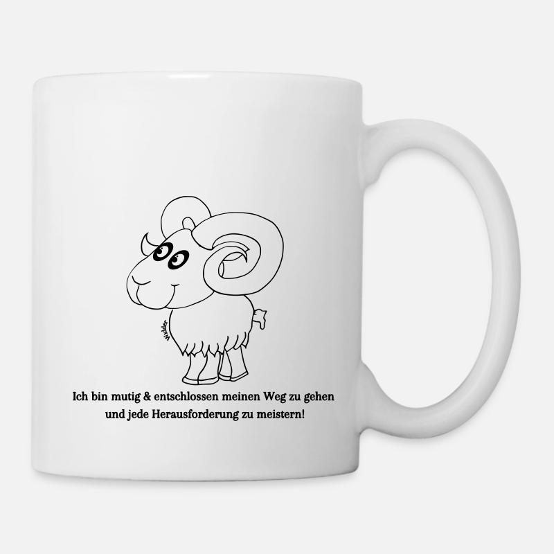 Sternzeichen Widder - Tasse - Weiß