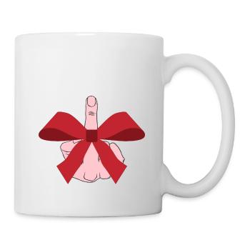 doigt en cadeau - Mug blanc - blanc - Droite