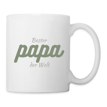 Bester Papa der Welt - Tasse - Weiß - Rechts