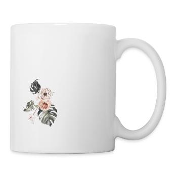 Lettre g floral tropical - Mug blanc - blanc - Droite