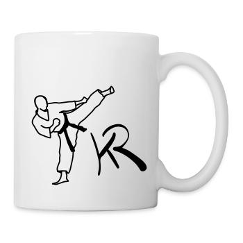 Karate Label - Tasse - Weiß - Rechts