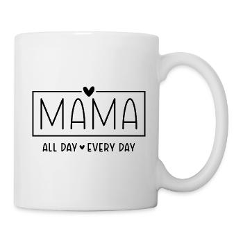 Maman disant toute la journée tous les jours cadeau de fête des mères - Mug blanc - blanc - Droite