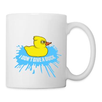 Lustig Ich gebe keine Ente Gummienten Sarkasmus - Tasse - Weiß - Rechts