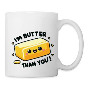 Je suis beurre que vous conception de jeu de mots drôle pour les boulangers - Mug blanc - blanc - Droite