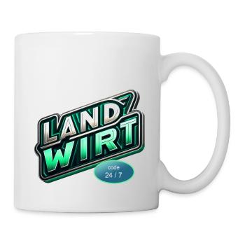 landwirt code - Tasse - Weiß - Rechts