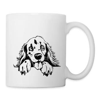 Setter mignon - Mug blanc - blanc - Droite