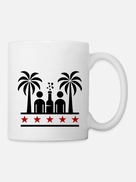 Drinking Beach Party - Tasse - Weiß