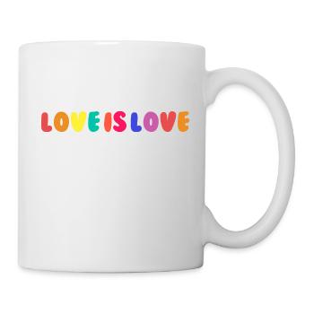 Love is Love - Tasse - Weiß - Rechts