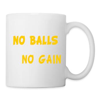 Mut Humor - Tasse - Weiß - Rechts
