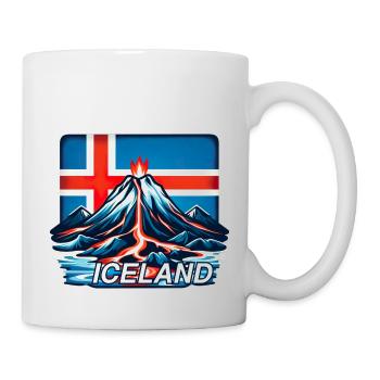 Islande Islande 3 - Mug blanc - blanc - Droite