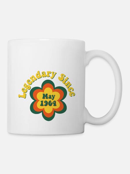Jubiläumsgeschenk, legendär seit Mai 1964 - Tasse - Weiß