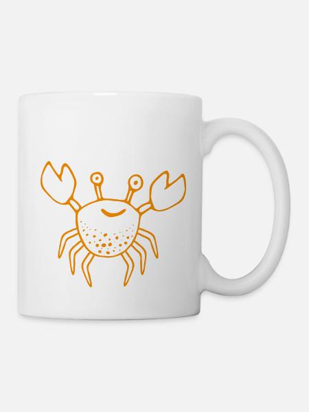 CANCER orange - Mug - white