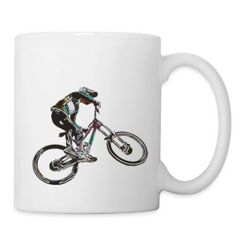 MTB downhill - Mug - white - Right