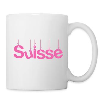 SUISSE. PAYS. GENEVE. SUISSE. HUMOUR - Mug blanc - blanc - Droite
