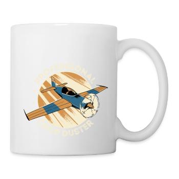 Pilote de dépoussiéreur professionnel, aérien - Mug blanc - blanc - Droite