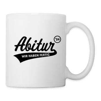 Abitur 2024 – Wir Haben Fertig (Schule / Black) - Tasse - Weiß - Rechts