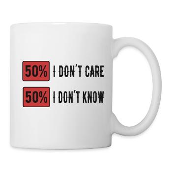 I don ́t care Funny Sayings Humor - Mug - white - Right