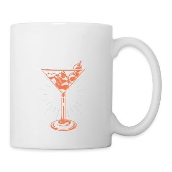 Schmutziger Martini-Cocktail Sommer - Tasse - Weiß - Rechts