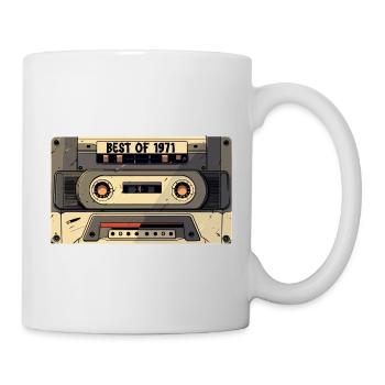 Best of 1971 - Kassette 1971 - Geboren 1971 Geschenk - Tasse - Weiß - Rechts