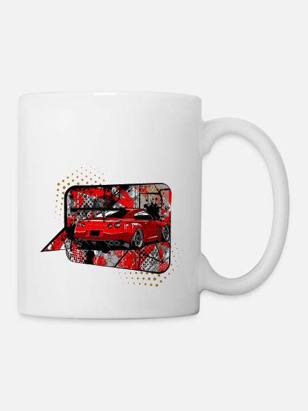 Gtr rot - Tasse - Weiß